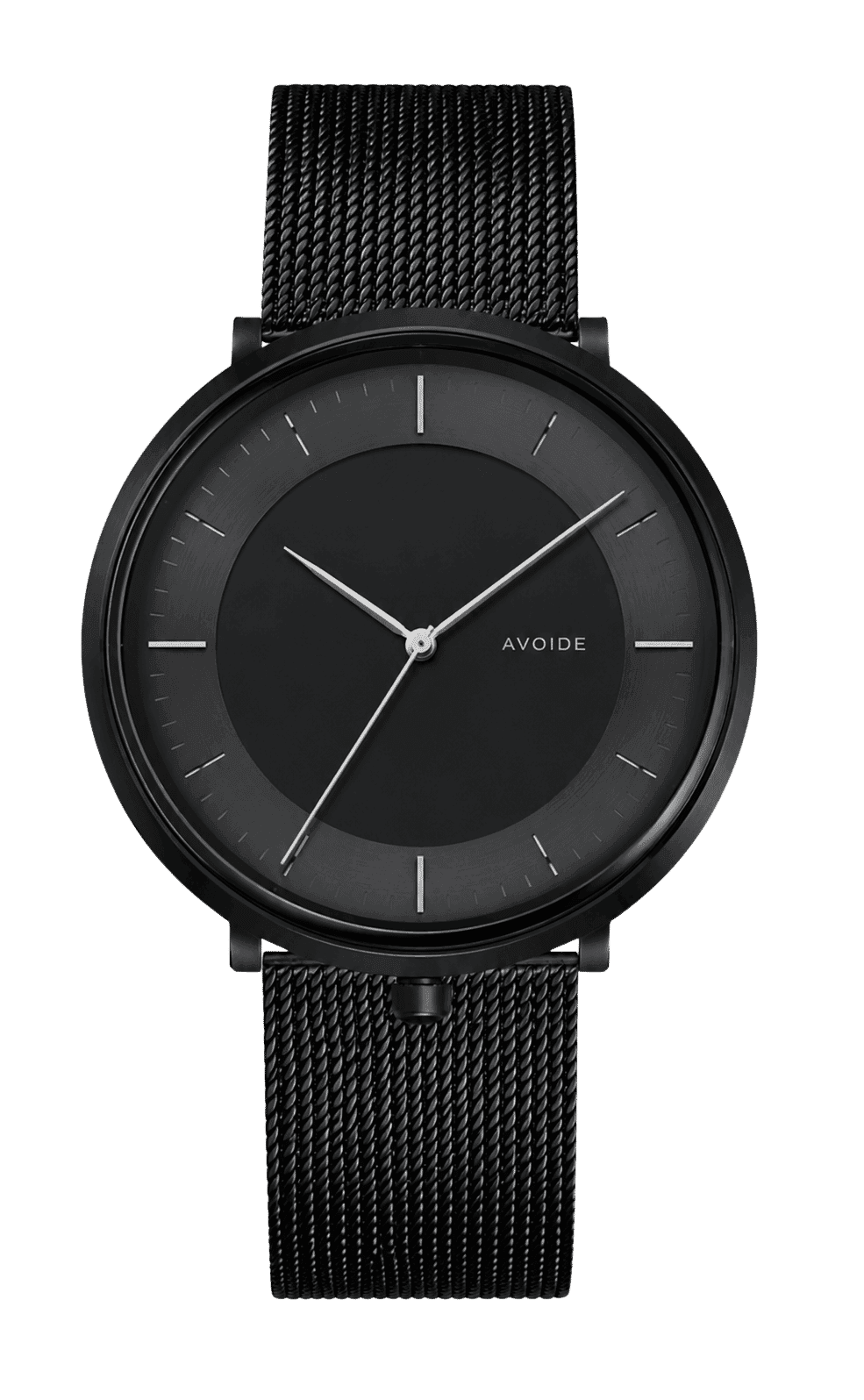 Black mesh watch